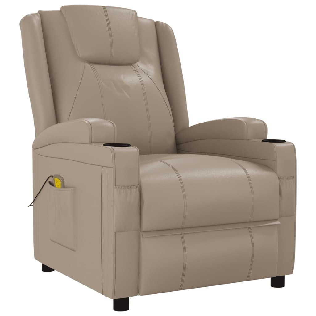 DOTMALL Massagesessel Relaxsessel,hoher Sitzkomfort, ergonomisch geformt, Kunstleder Cappuccino-Braun