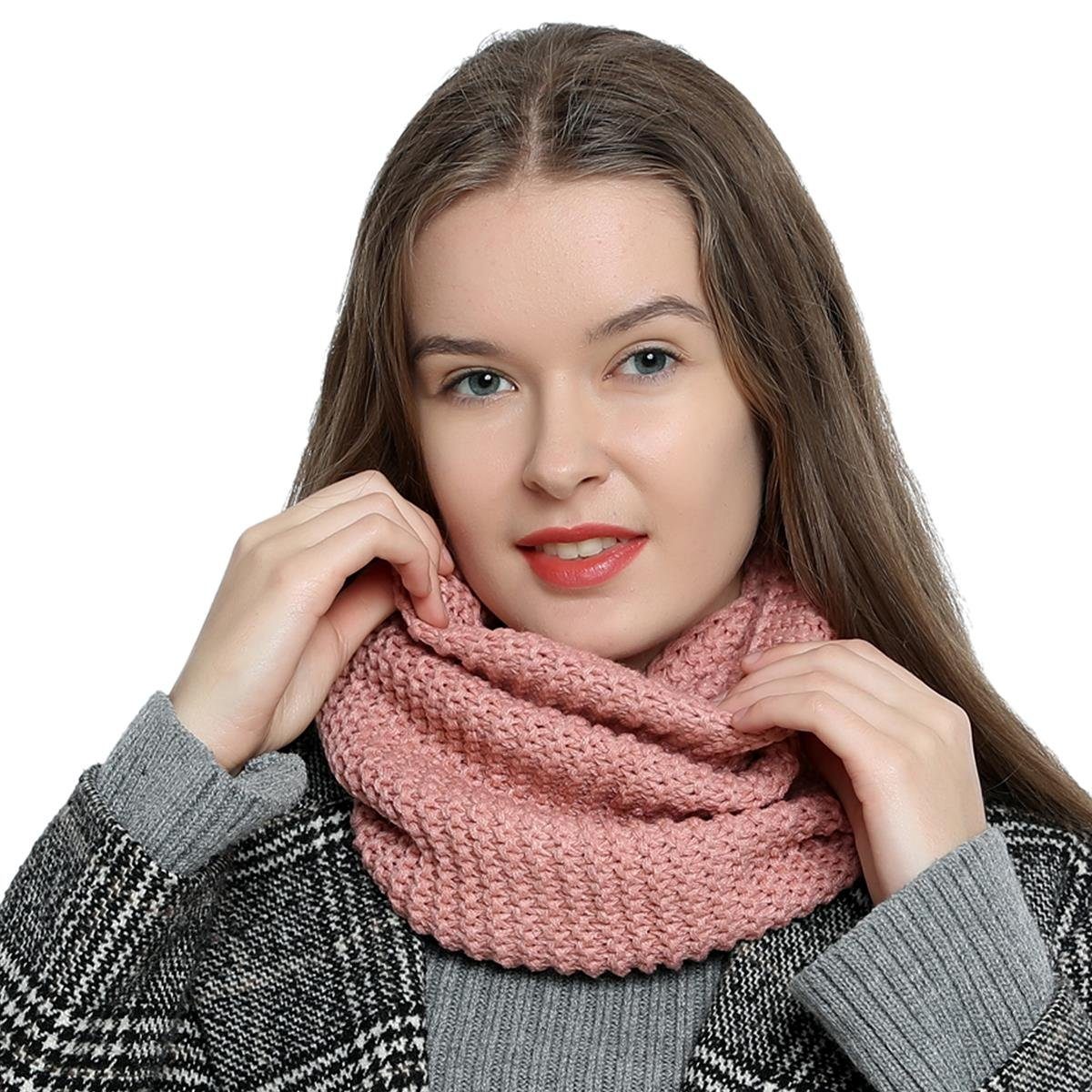 Dondon Schal Damen Winterschal Rundschal Schal 1 St Schlauchschal Warm Und Weich Grobstrick Online Kaufen Otto