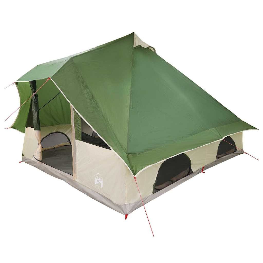 Tipi-Zelt Tipi Zelt mit Dach mit Speicher Grün 358 x 296 x 258 cm Taft