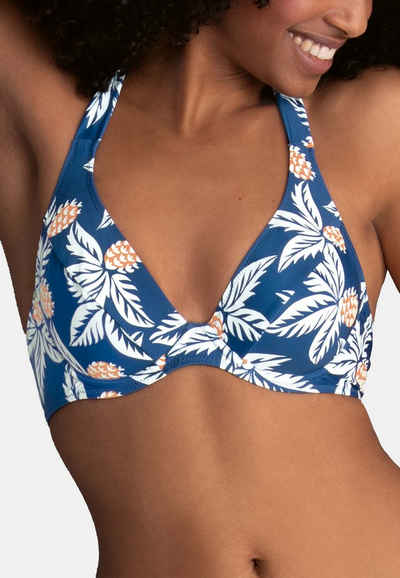Rosa Faia Triangel-Bikini-Top Blue Beach Nice - Amira (1-St), Bikini-Top - Bademode Oberteil zum selber kombinieren