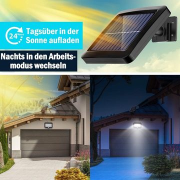 GelldG LED Solarleuchte Solarlampen für Außen, 56 LED Solarleuchte Außen mit Bewegungsmelder