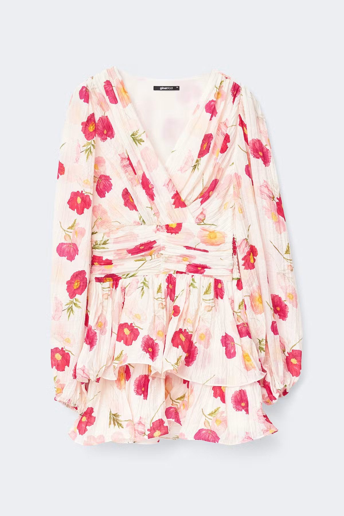 Gina Tricot Sommerkleid Mini dress - Minikleid - Kleid Damen - geblümtes Kleid