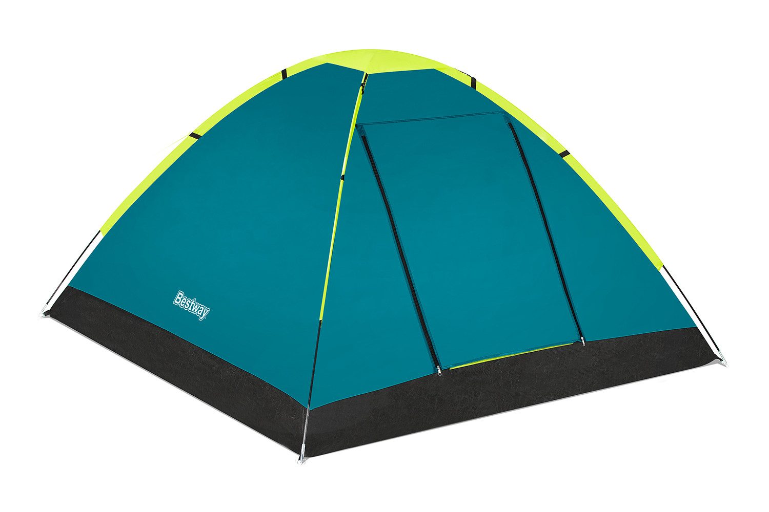 Bestway Kuppelzelt 3-Personen Cool Ground 3 210 x 210 x 120 cm, Personen: 3 (Packung, 1 tlg., 210 x 210 x 120 cm), Inkl. Insektennetz, Innentasche und Tragetasche
