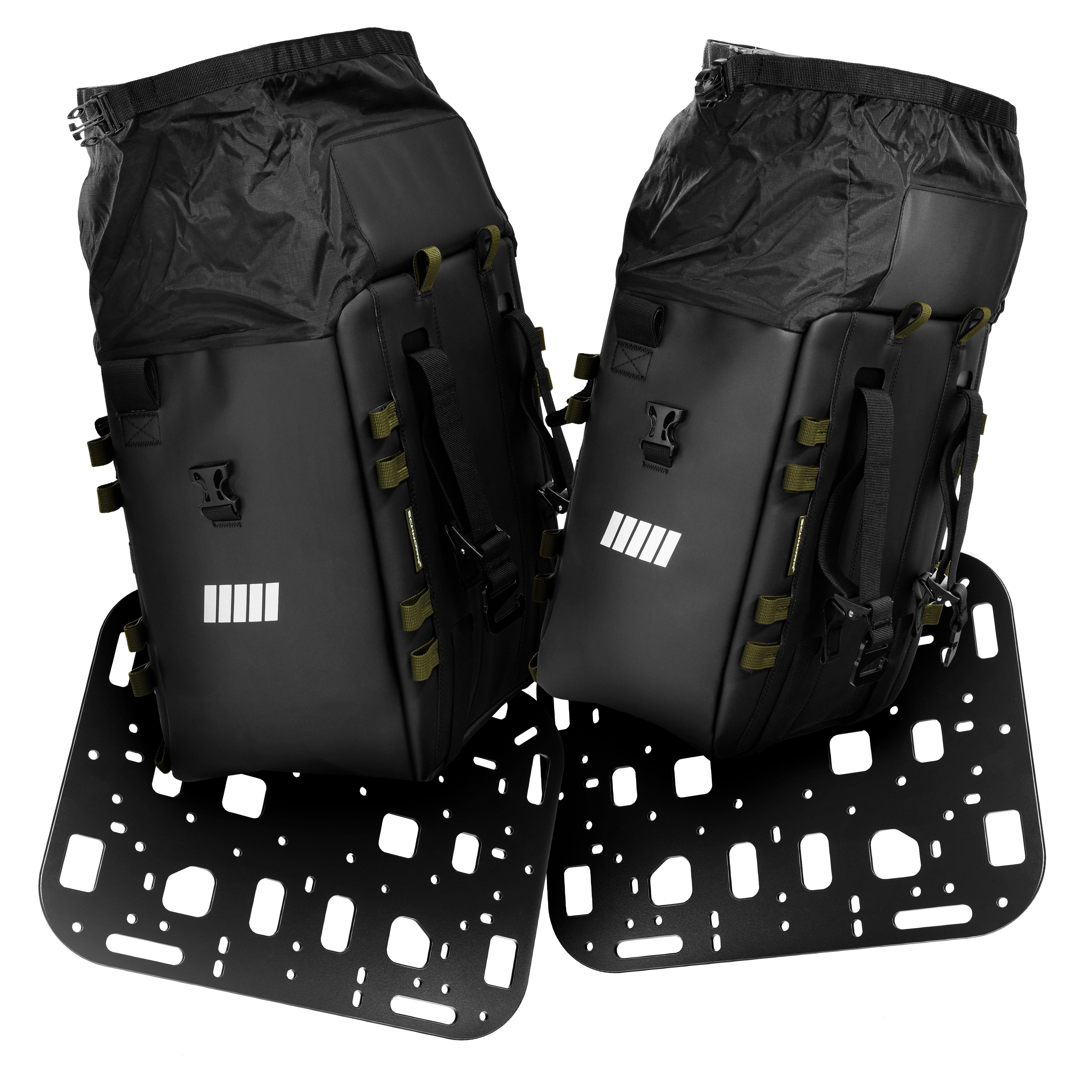 SCHNORR Gepäckträgertasche Satteltaschen-Set SC-38 & SC-32 - wasserdicht, inkl. Montageplatte