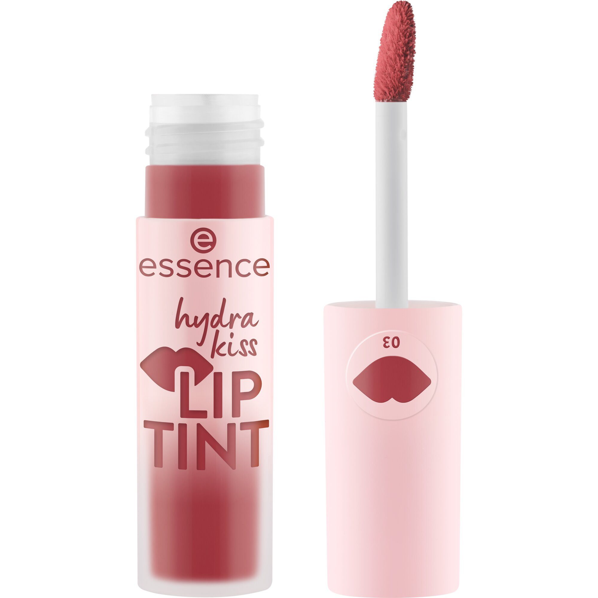 Essence Lippenstift HYDRA KISS LIP TINT, 3-tlg., hohe Deckkraft, glänzend