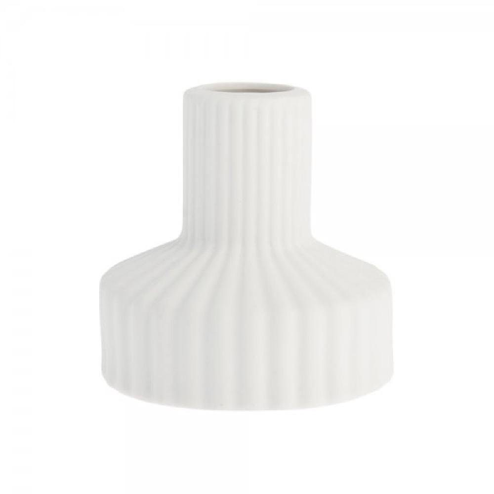 (10cm) Storefactory Dekovase Vase Weiß Samset