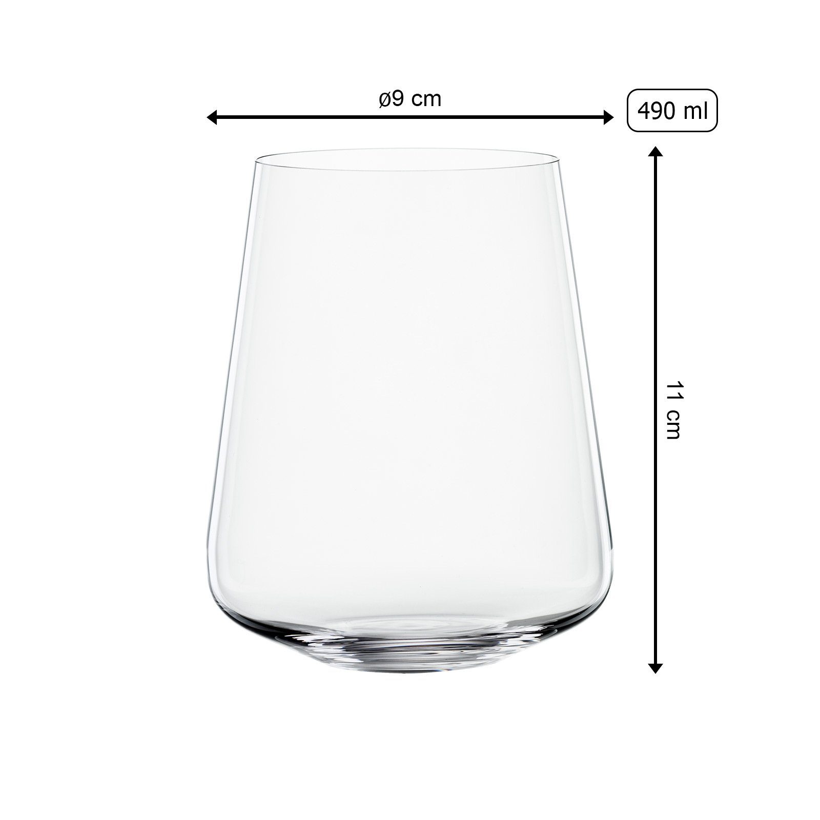 SPIEGELAU Glas Definition Softdrinkgläser 490 ml 4er Set, 4-tlg., Glas