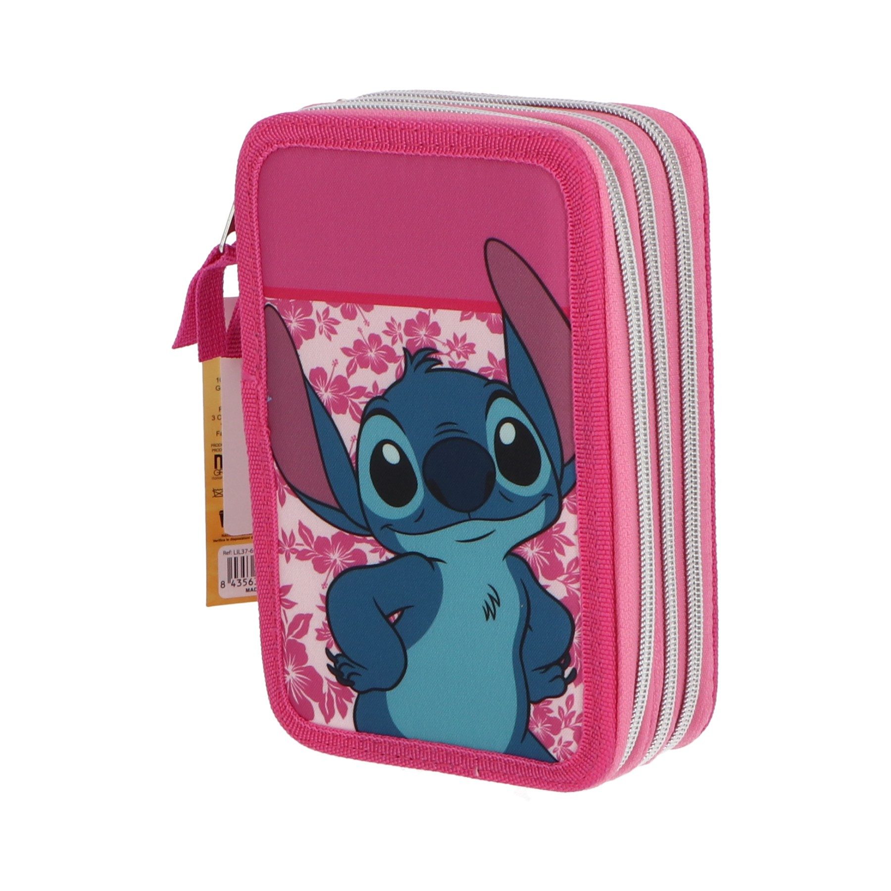 Lilo & Stitch Federmäppchen Kinder Etui 44 teilig gefüllt in Rosa für Schule und Freizeit, (44-tlg)