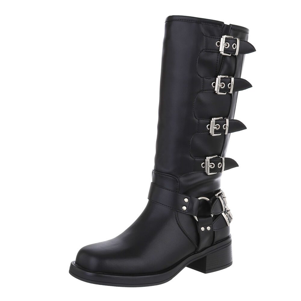 Ital-Design Damen Bikerschuhe Biker Westernstiefelette (87417626) günstig online kaufen