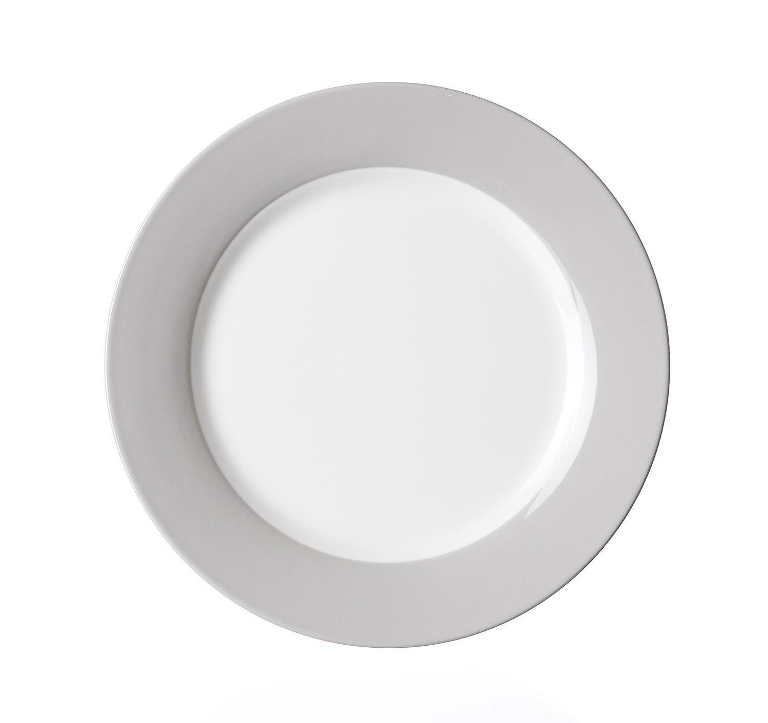 Ritzenhoff & Breker Frühstücksteller Doppio grau Frühstücksteller 20,5 cm, (1 St)