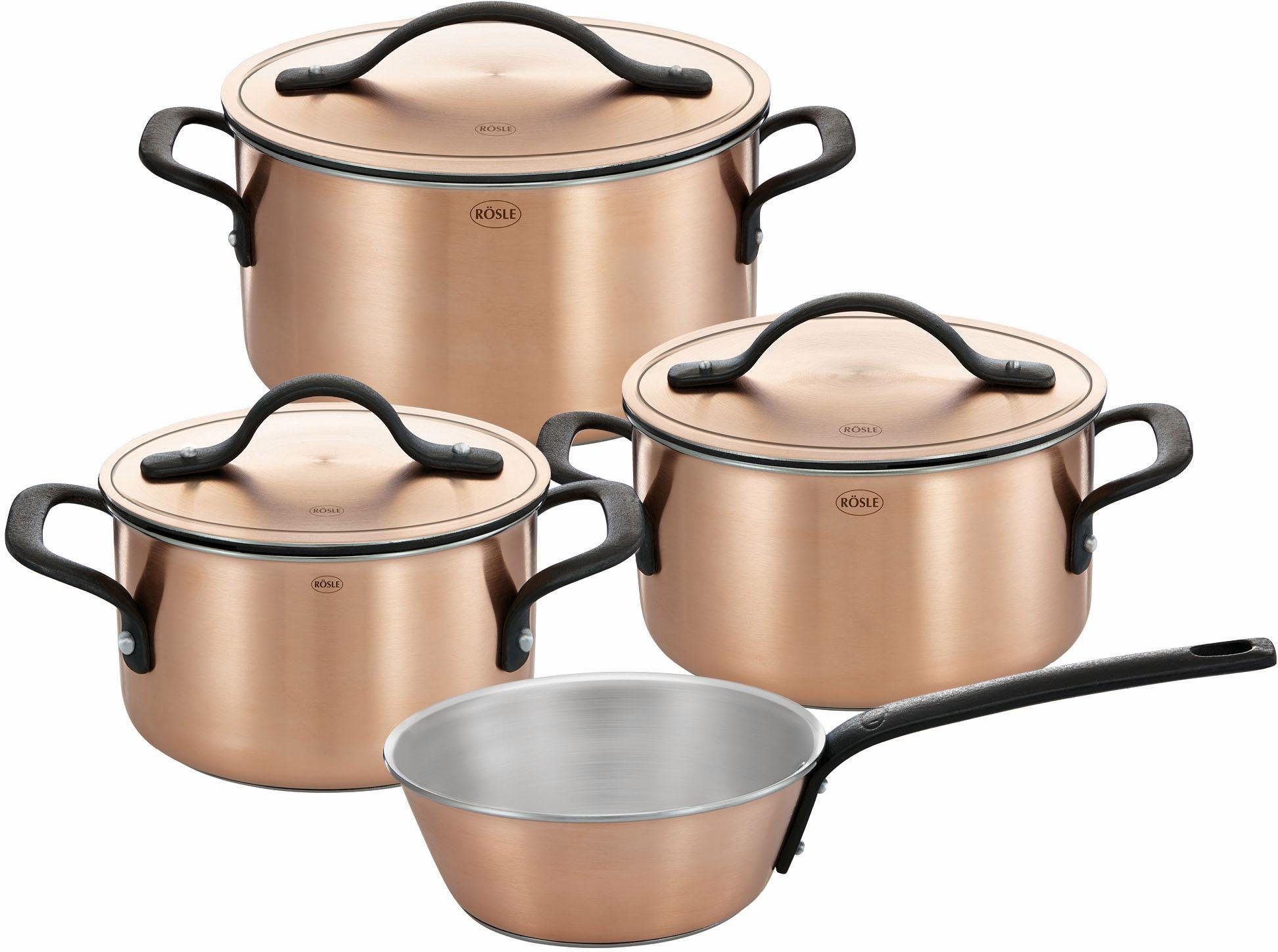 ROESLE Topf-Set »Chalet«, Aluminium, Edelstahl, (Set, 7