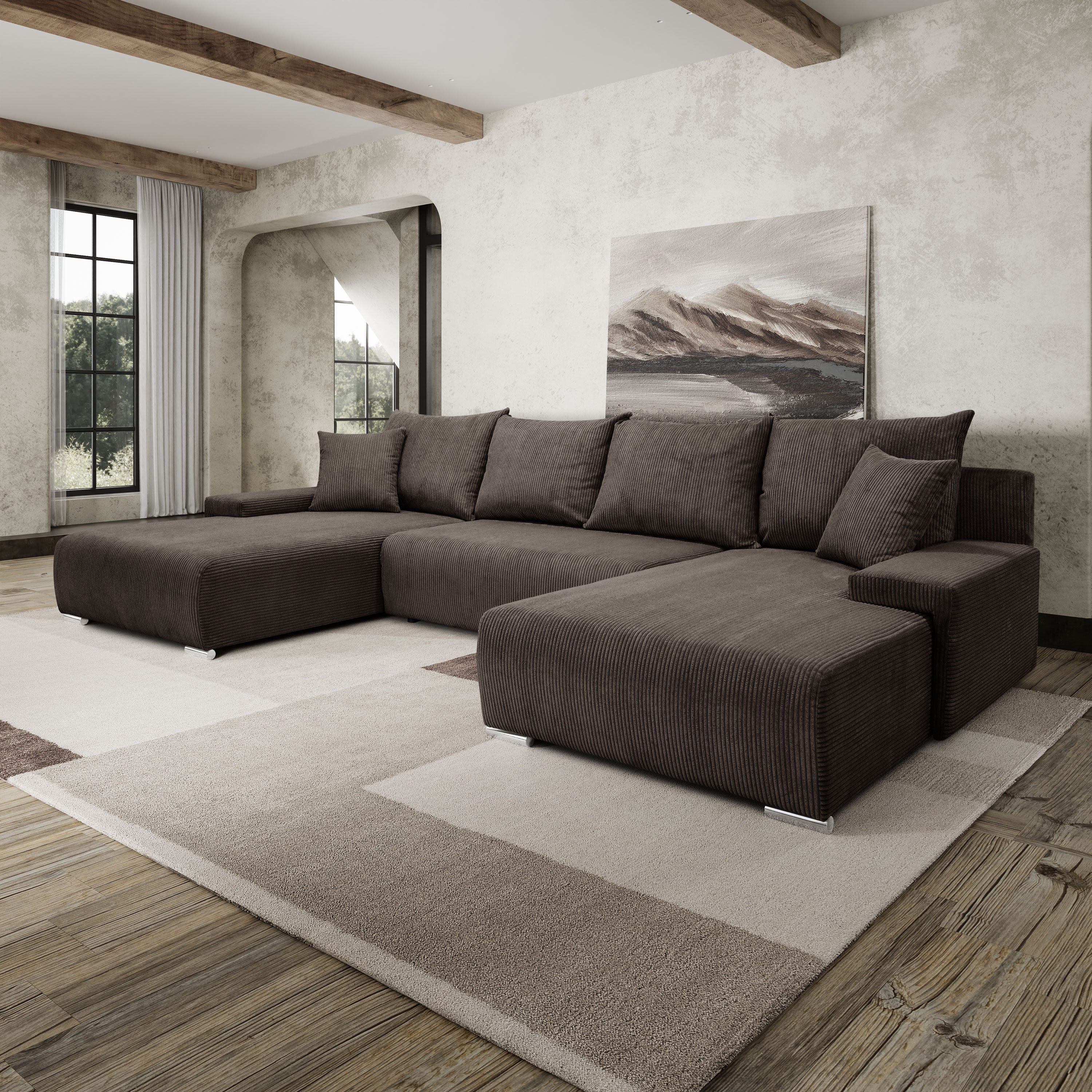 Kaiser Möbel Ecksofa Sofa U form, günstig online kaufen