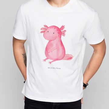 Mr. & Mrs. Panda T-Shirt Axolotl - Weiß - Geschenk, Junggesellenabschied, Damen, Liebe, Party, (1-tlg)