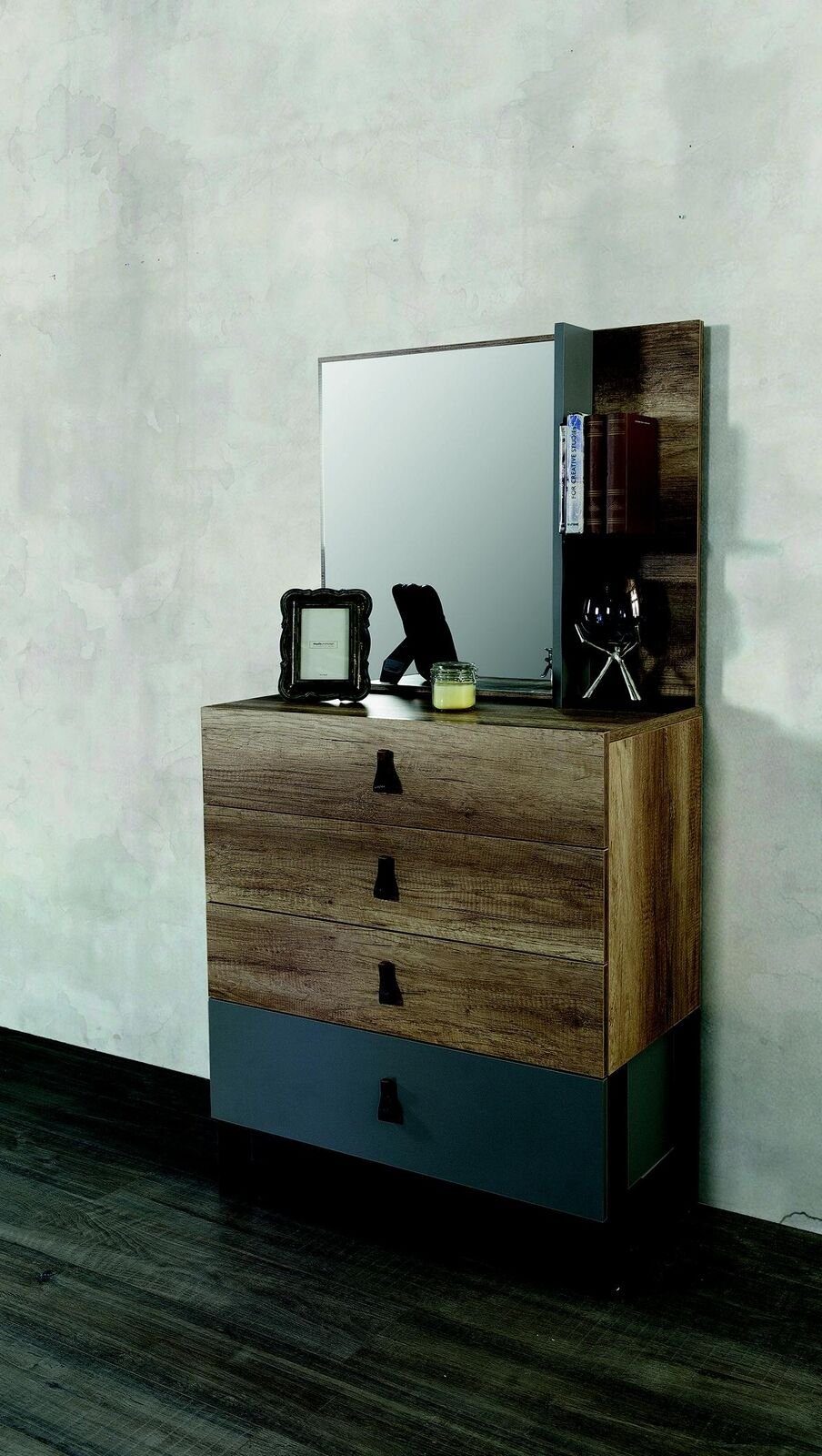 JVmoebel Kommode Kommode mit Spiegel Holz Modern Luxus Design Jugendzimmer Kommoden, Made In Europe