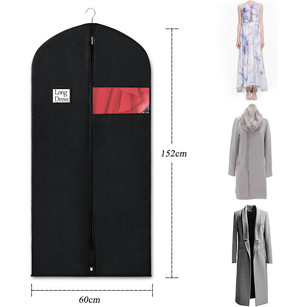 NUODWELL Kleiderständer 4 Stück 60x152 cm Kleidersack, Anzughüllen mottensi günstig online kaufen