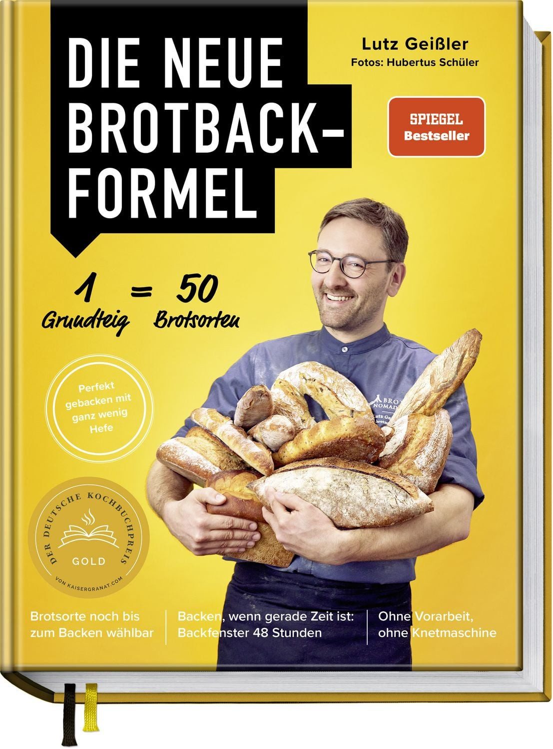 Die neue Brotbackformel / Lutz Geissler, 50 Brotsorten aus nur einem Hefeteig – von herzhaft bis süß – Brotsorte noch bis zum Backen wählbar – Backen, wenn gerade Zeit ist: Backfenster 48 Stunden – Ohne Vorarbeit, ohne Knetmaschine