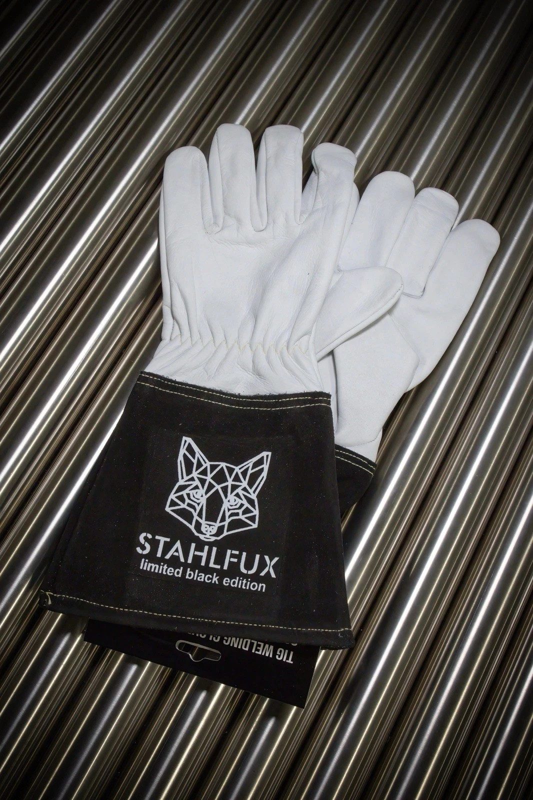 StahlFux Schweißerhandschuhe Arbeitshandschuhe hitzebeständiges Ziegenleder (Spar-Set, 1-St., robust) abriebfest und langlebig, ideal für präzise WIG-Schweißarbeiten