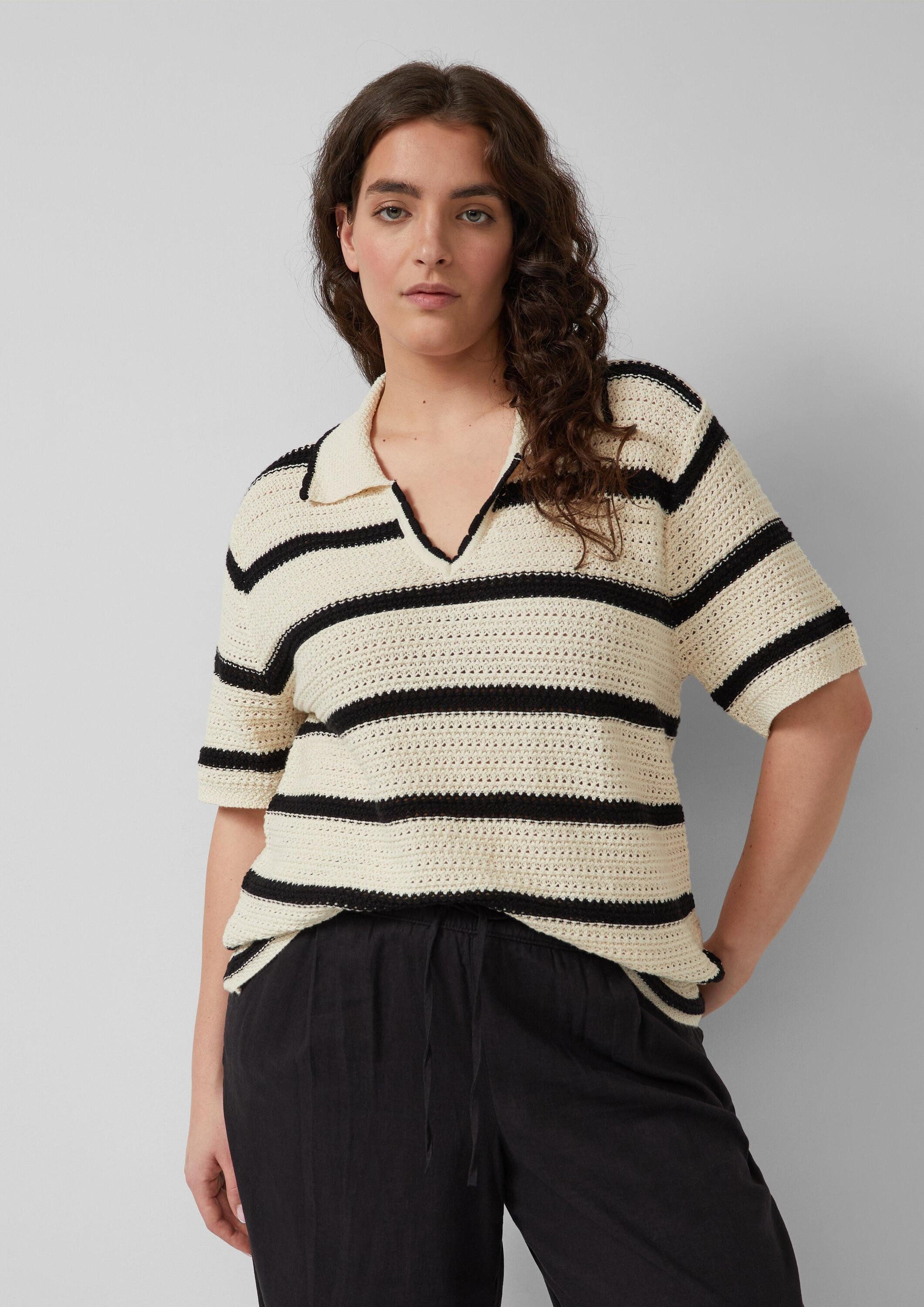 Kurzarmpullover Strickpullover