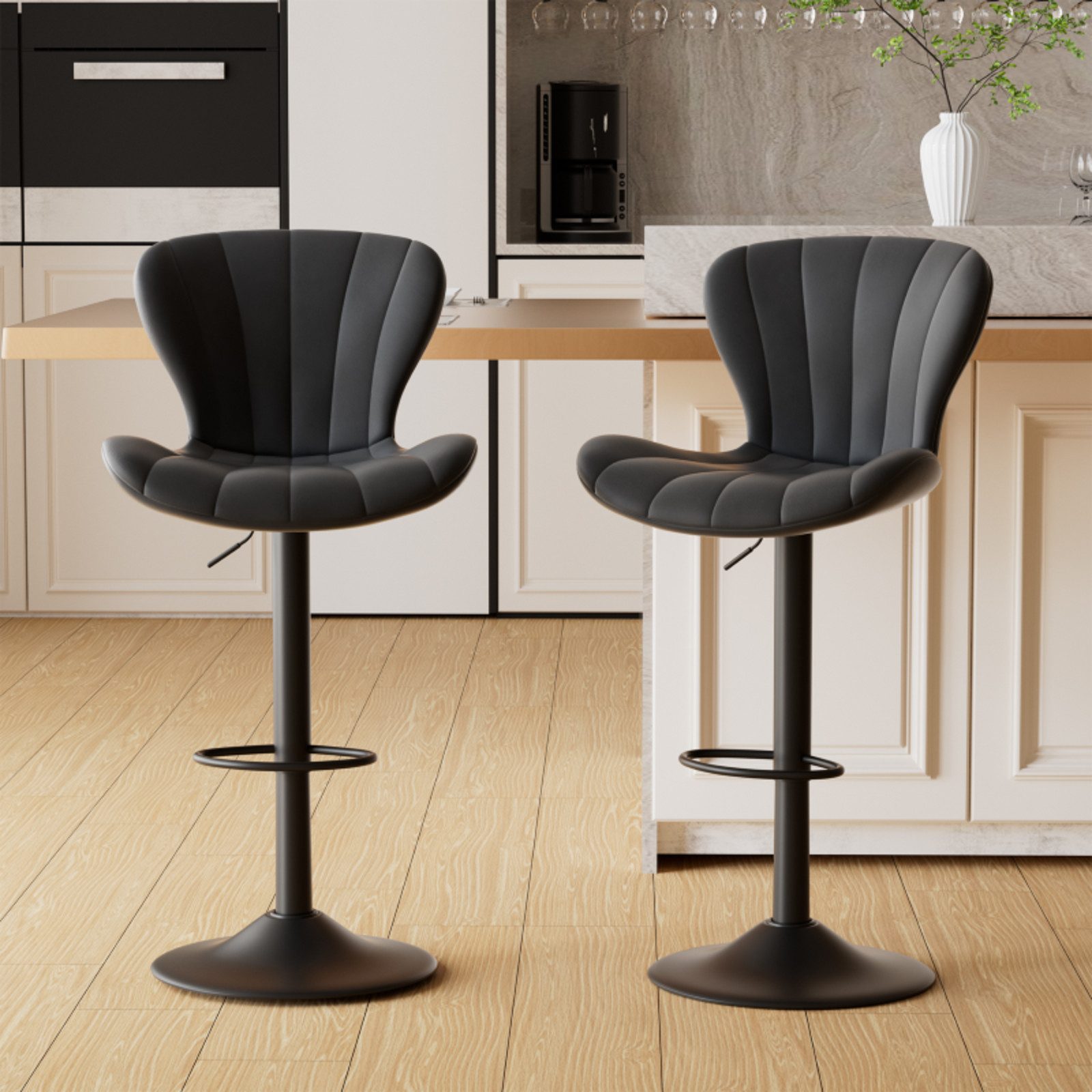 HawthyHome Barhocker 2er Set, Barstühle Drehstühle günstig online kaufen