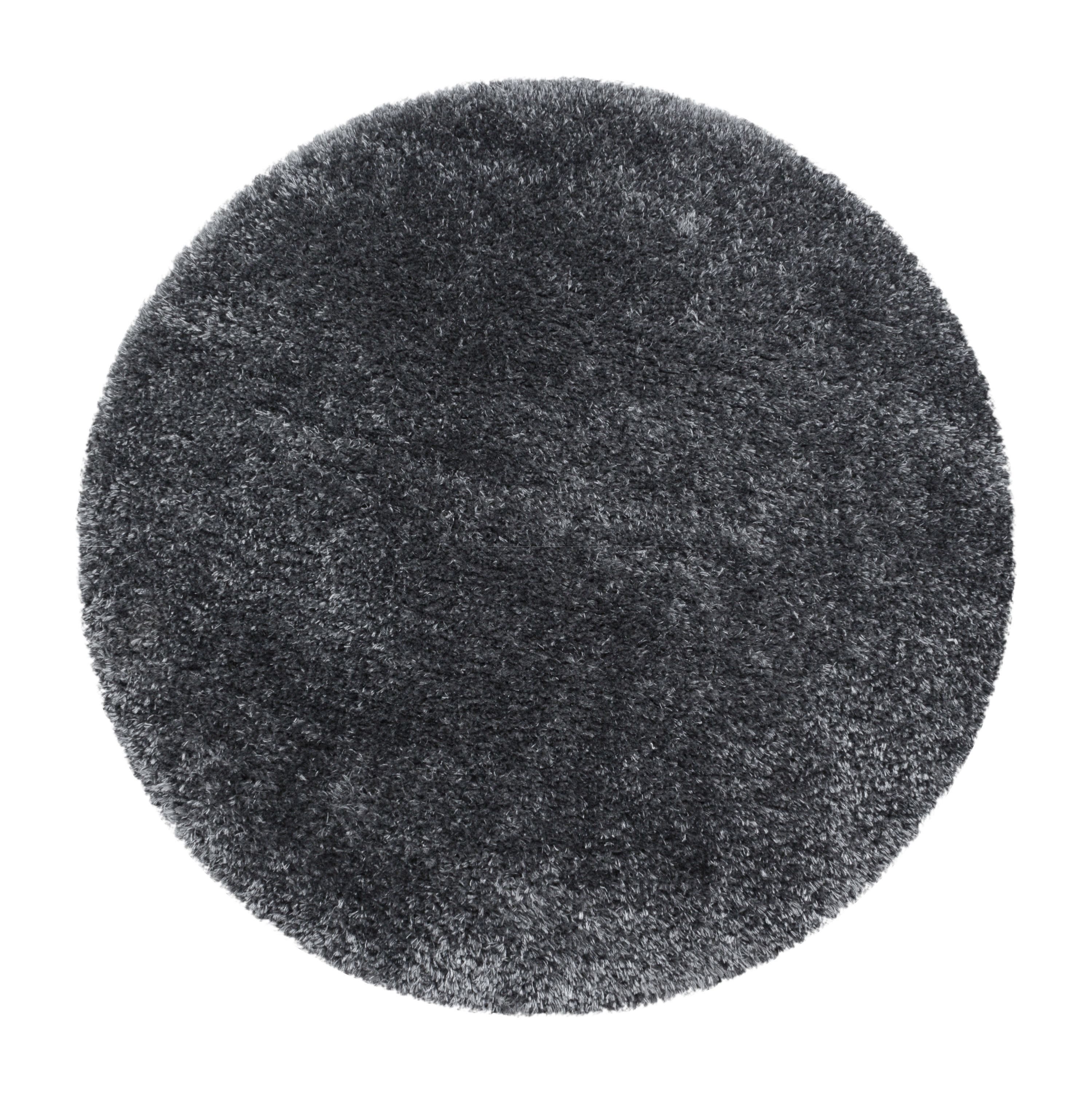 Carpettex Hochflor-Teppich Unicolor - Einfarbig, Rund, günstig online kaufen