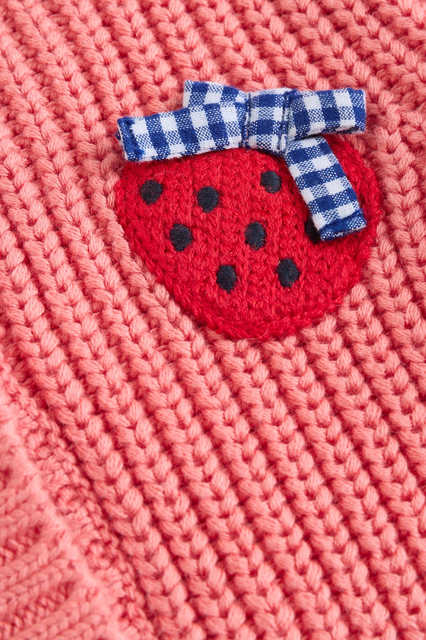 Next Strickjacke Babystrickjacke mit Rückenstickerei (1-tlg)