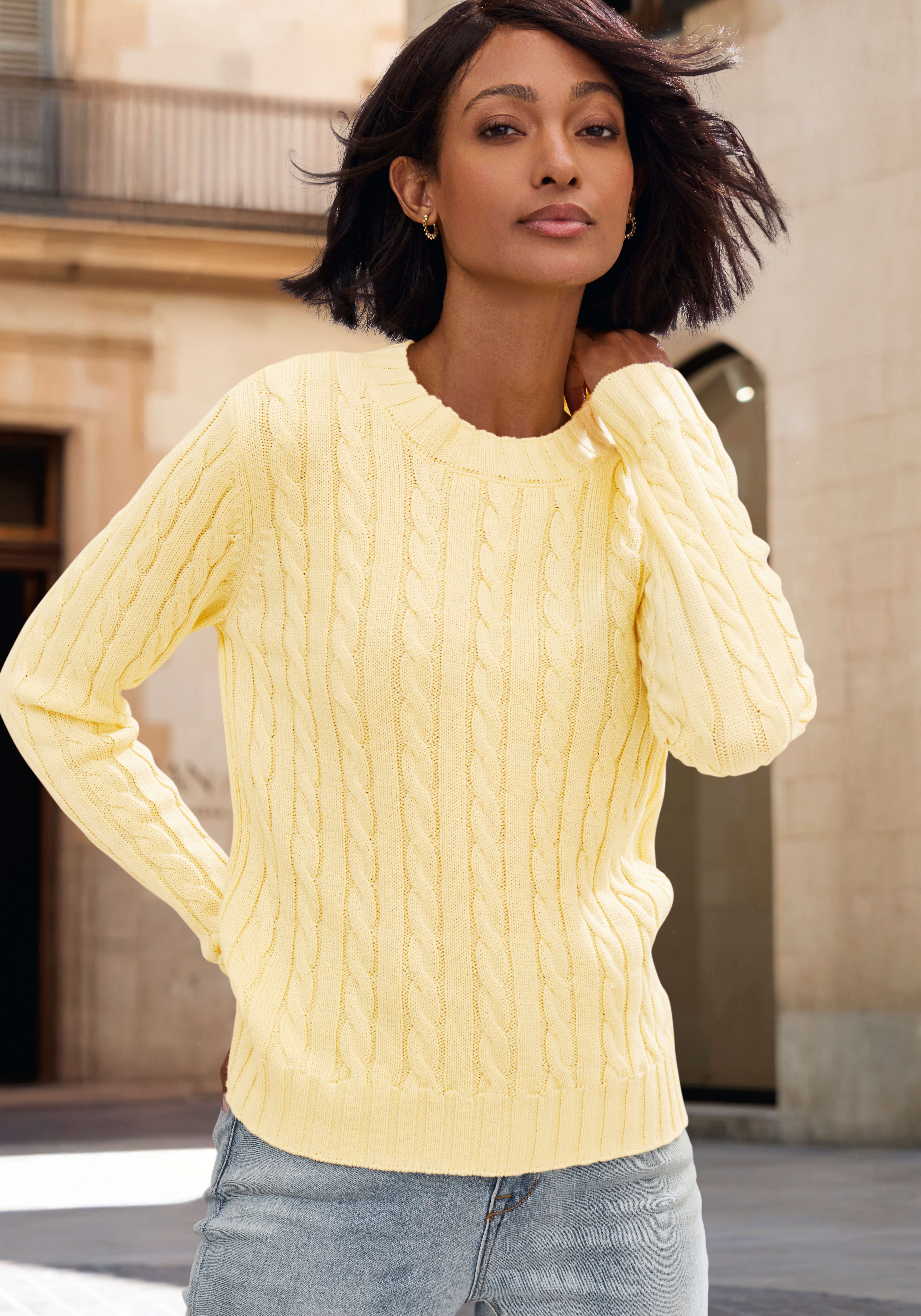 LASCANA Rundhalspullover