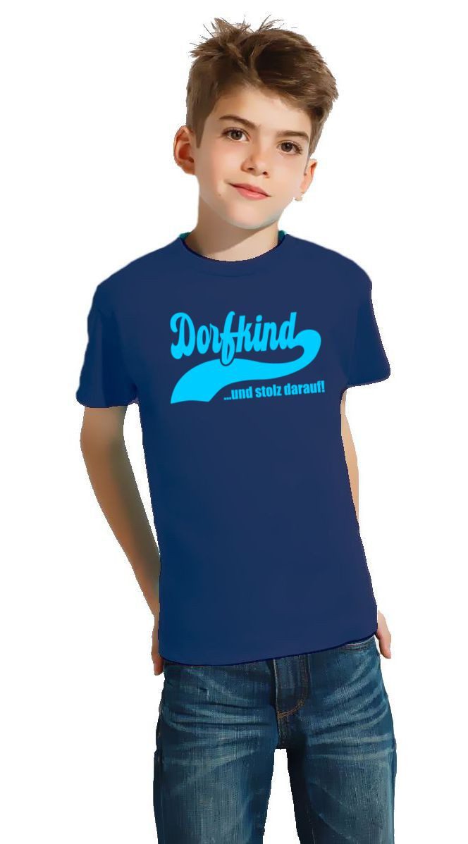 coole-fun-t-shirts Print-Shirt DORFKIND und stolz darauf ! T-Shirt Kinder + Erwachsene