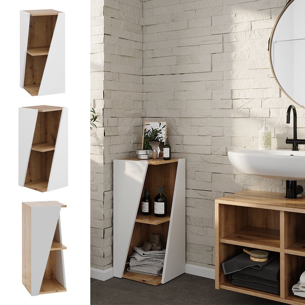 Vicco Midischrank Benno, Weiß/Eiche, 31.6 x günstig online kaufen
