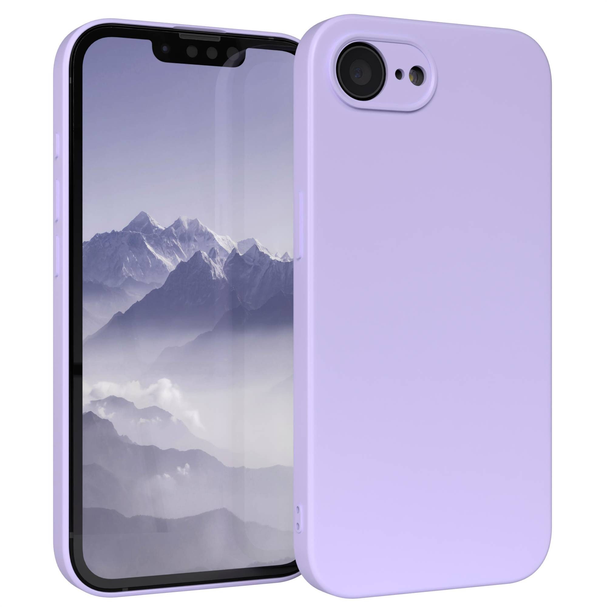 EAZY CASE Handyhülle TPU Hülle mit/-ohne MagSafe Apple iPhone 16e 6,1 Zoll, Silikonhülle stoßfest Smart Slimcover Case Dünn Violett / Lavendel