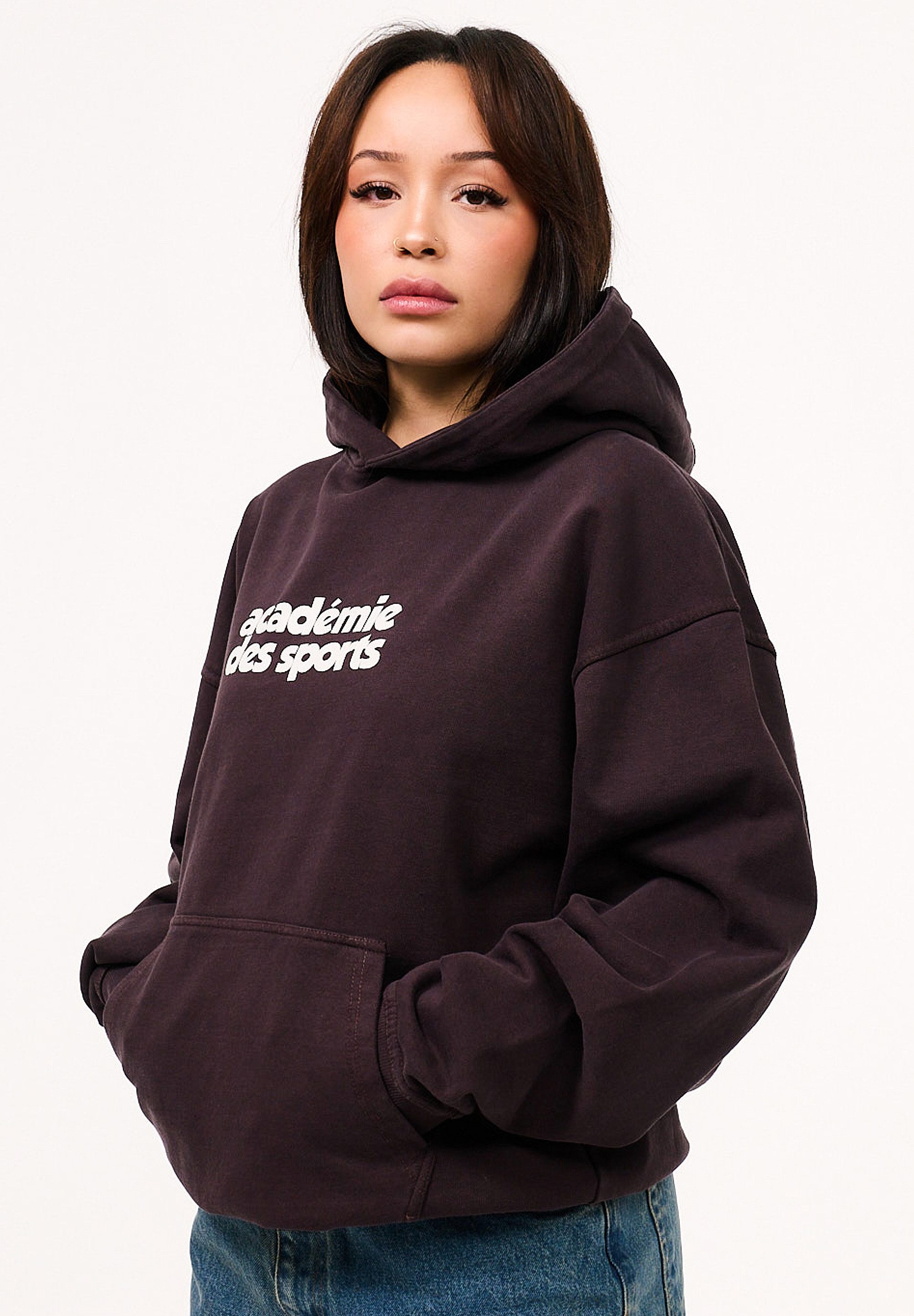 DAILY COTTON Hoodie DCPERL Damen Heavy Oversize Hoodie Kapuzenpullover Sweatshirt Raglan Sweater