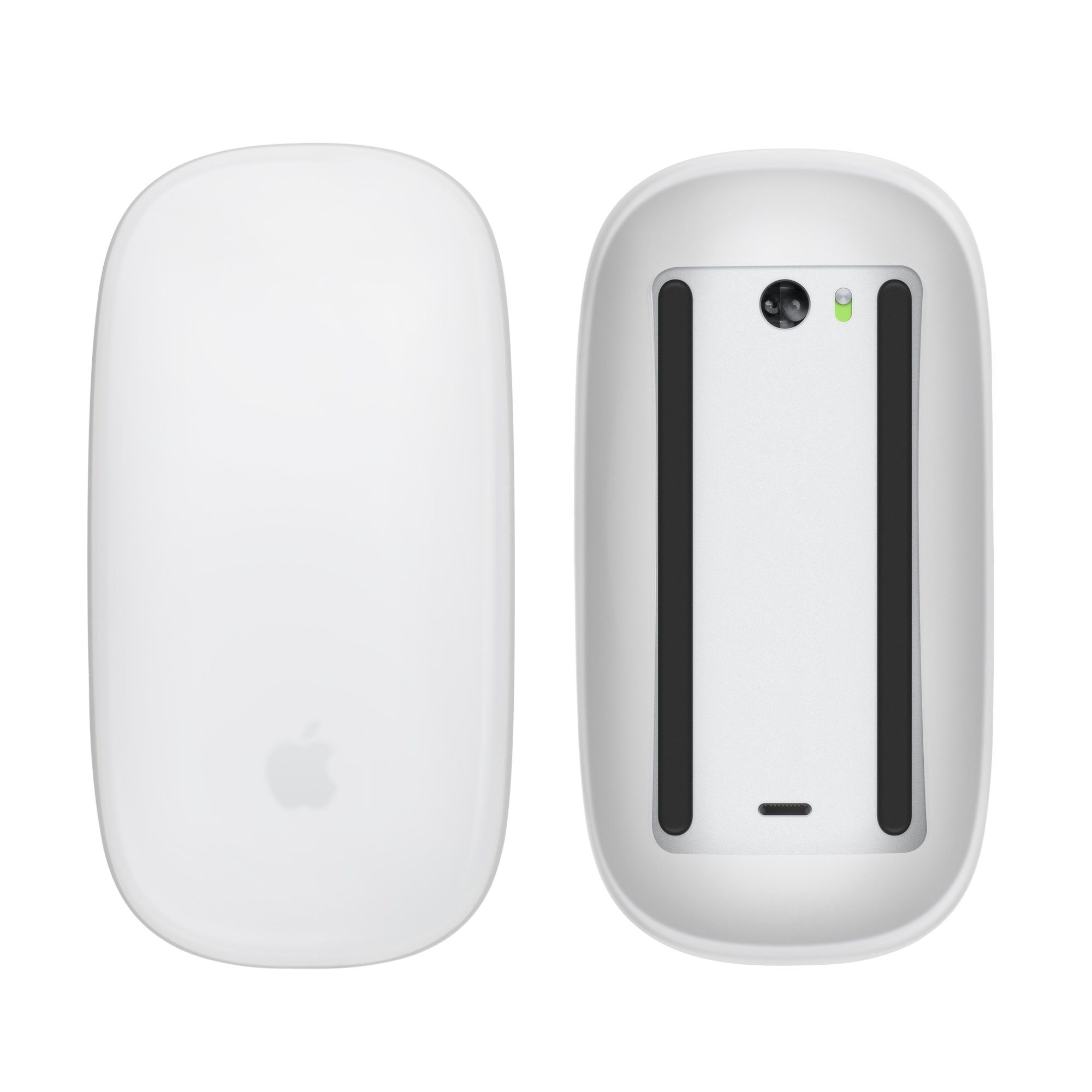 kwmobile Mausfüße Silikon Schutzhülle für Apple Magic Mouse 1 / 2 (1-St), PC Maus Cover Hülle aus softem Silikon - Matt Transparent