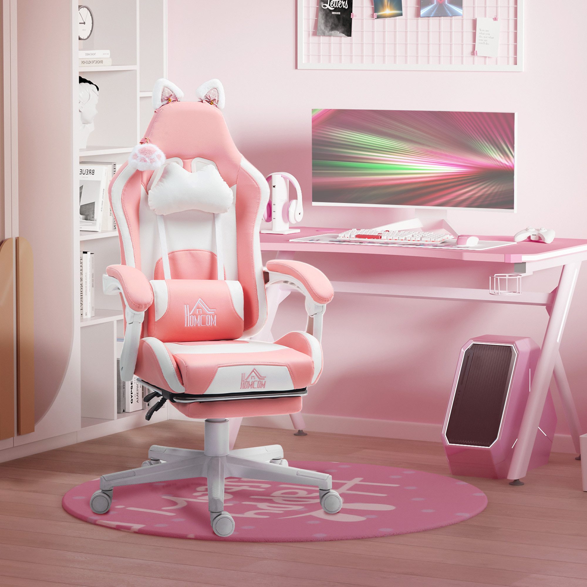 HOMCOM Gaming-Stuhl Ergonomischer Gamer Stuhl mit günstig online kaufen