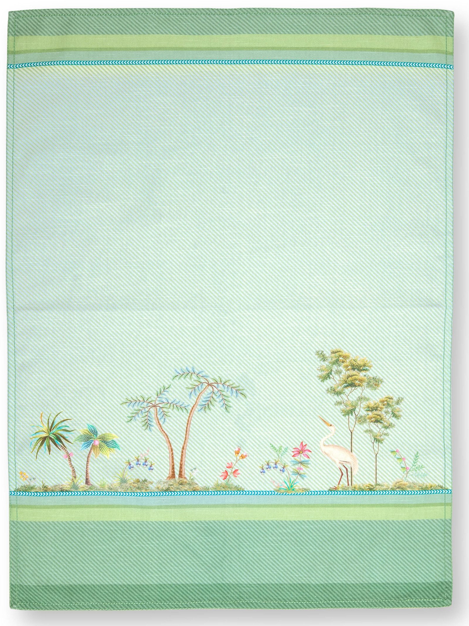 PiP Studio Geschirrtuch Jolie Heron Geschirrtuch Small Green 50x70 cm günstig online kaufen