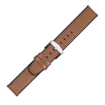 kwmobile Uhrenarmband Sportarmband für Huawei Huawei Watch GT / GT2 / GT3 (46mm), Leder Fitnesstracker Ersatzarmband Uhrenverschluss