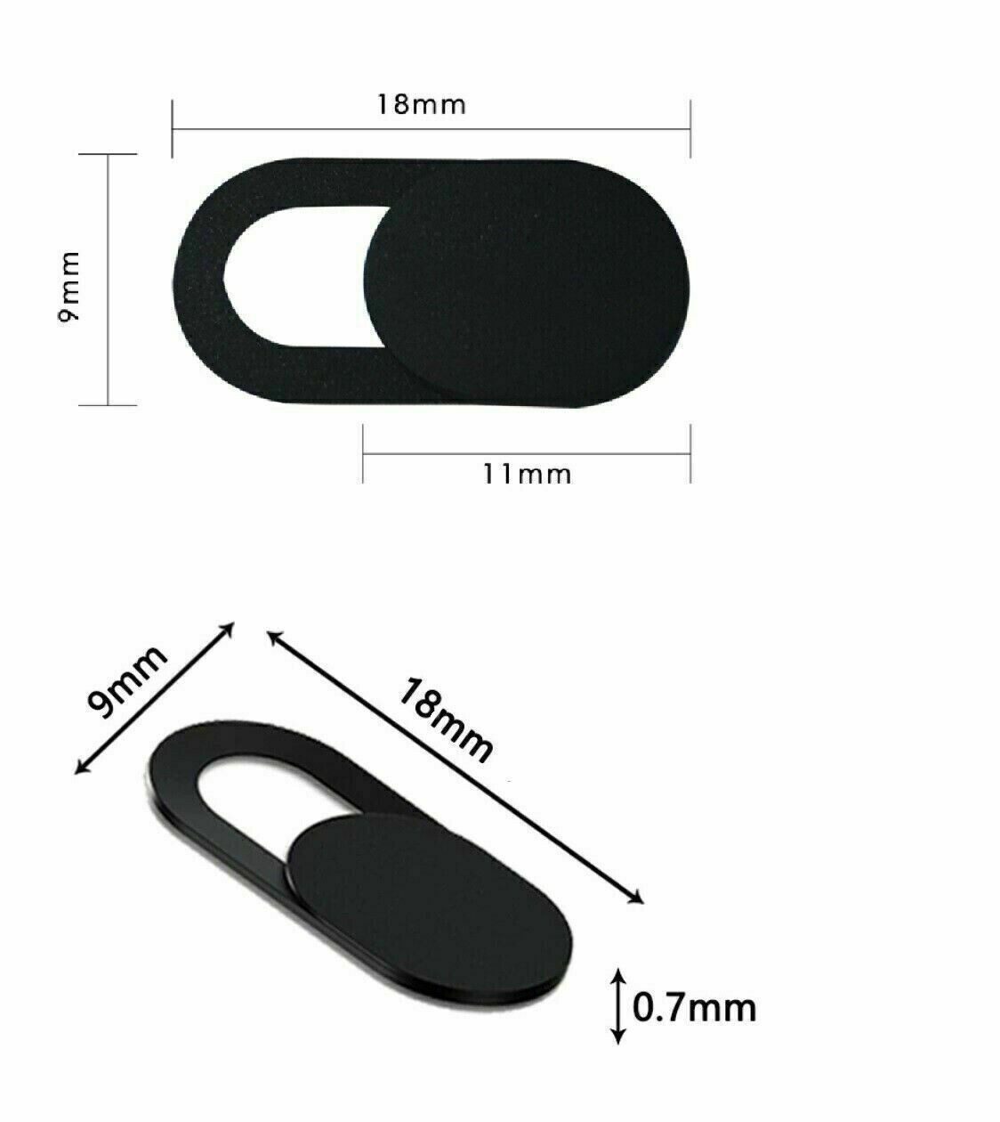 SpionProfi 10x Kamera Abdeckung Smartphone Handy Tablet Laptop Spion Schutz Webcam (Ultradünn, universell passend, schützt effektiv Ihre Privatsphäre)