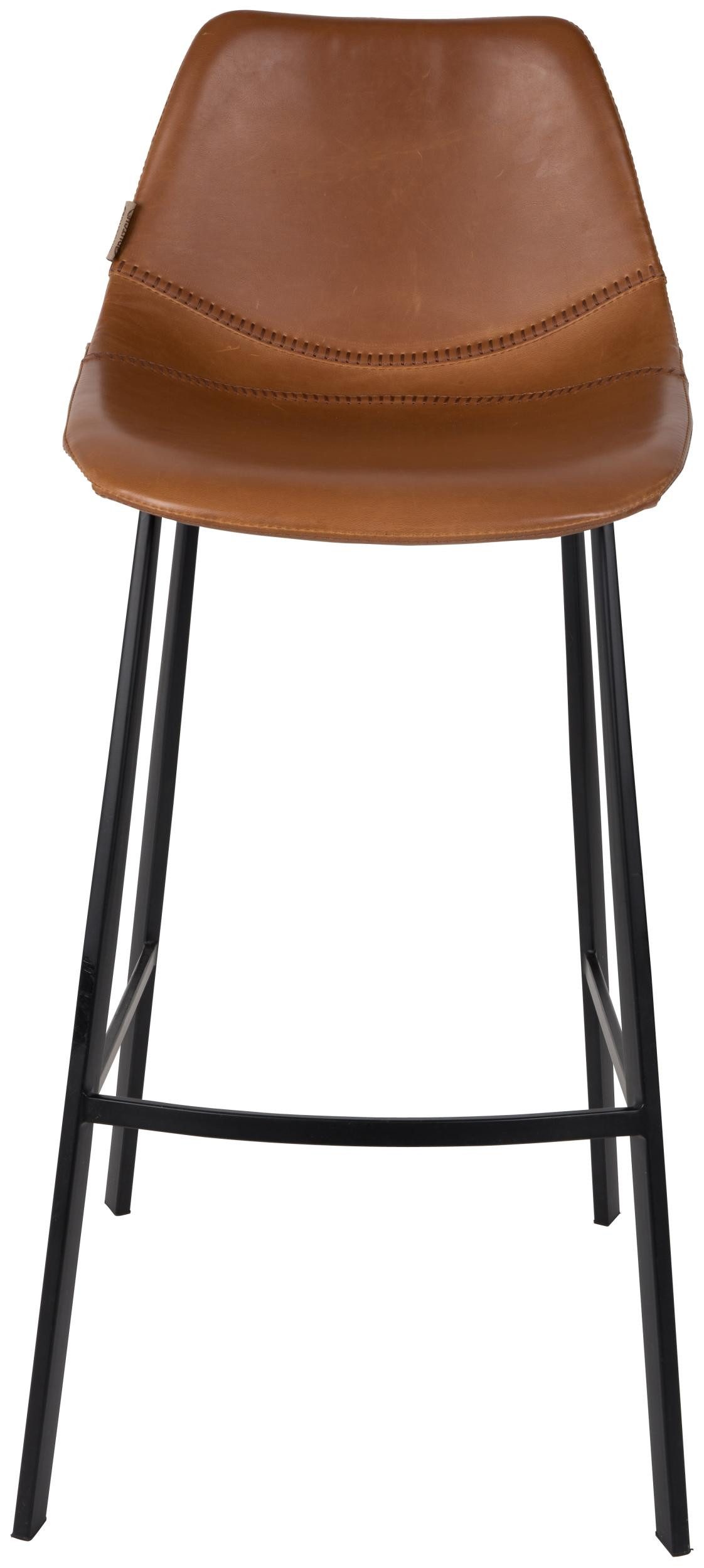 Dutchbone Barhocker Barhocker FRANKY Kunstleder Vintage braun von DutchBone