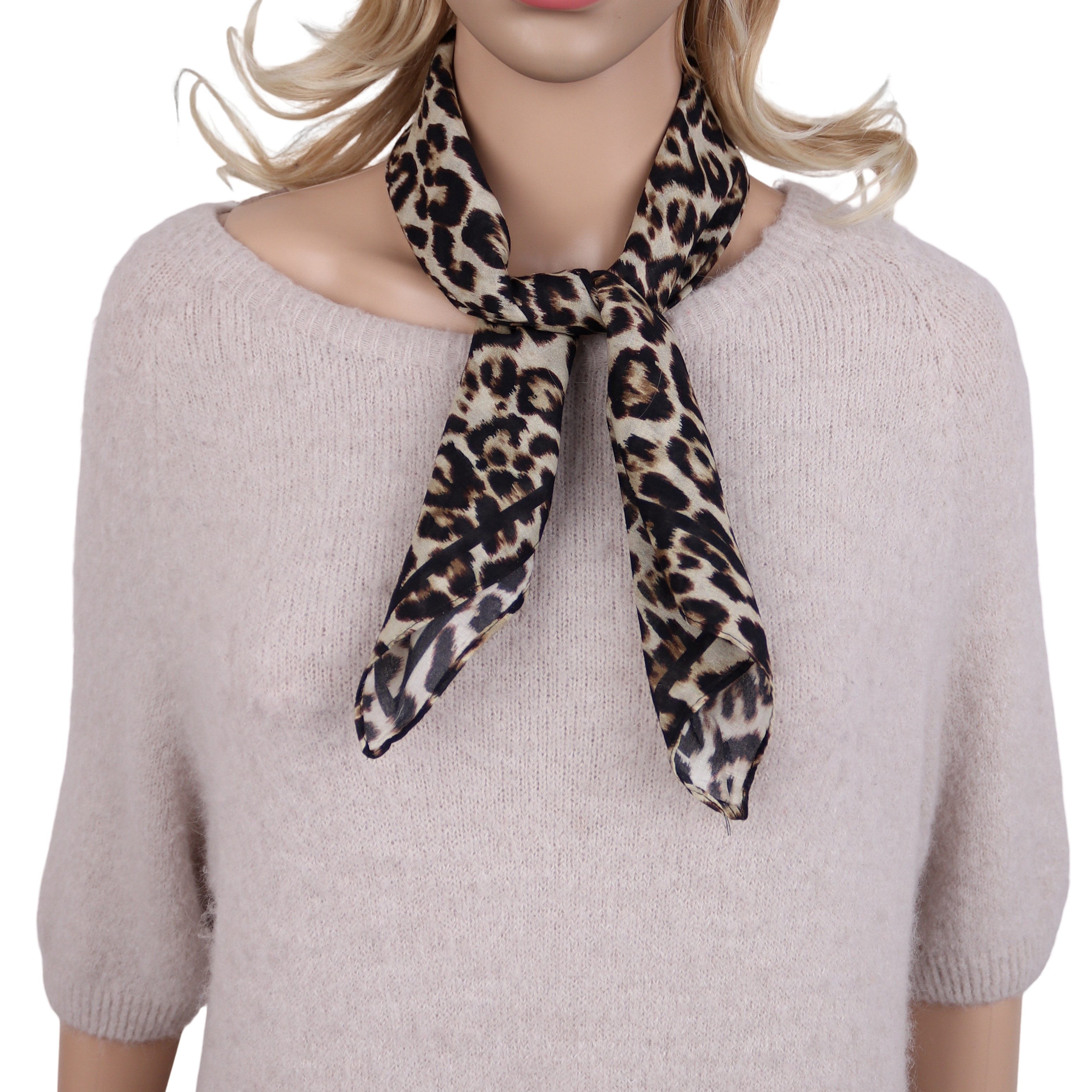 MIRROSI Nickituch Dreicktuch ca. 60 × 60 cm, feine Gewebe aus 100% Baumwolle, Damen Halstuch ideal für Frühling, Sommer oder Herbst