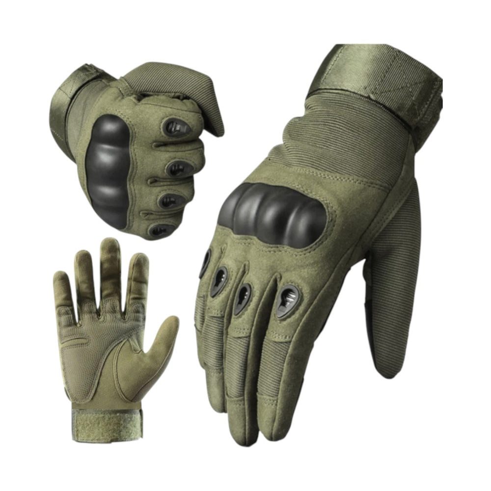 VERK GROUP Motorradhandschuhe Motorrad Schutzhandschuhe Militärische Handschuhe Gr. XL Grün