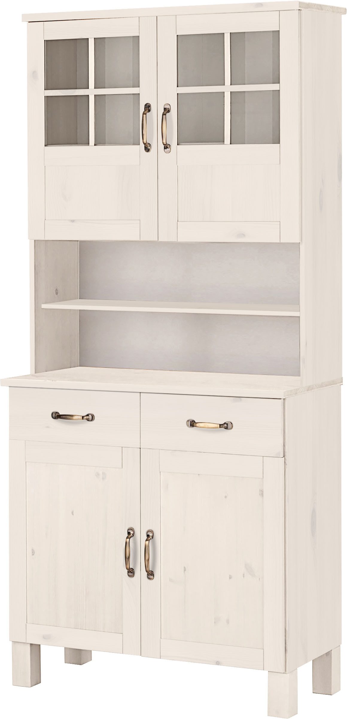 Home affaire Küchenbuffet Alby Breite 85 cm, 2 Glastüren