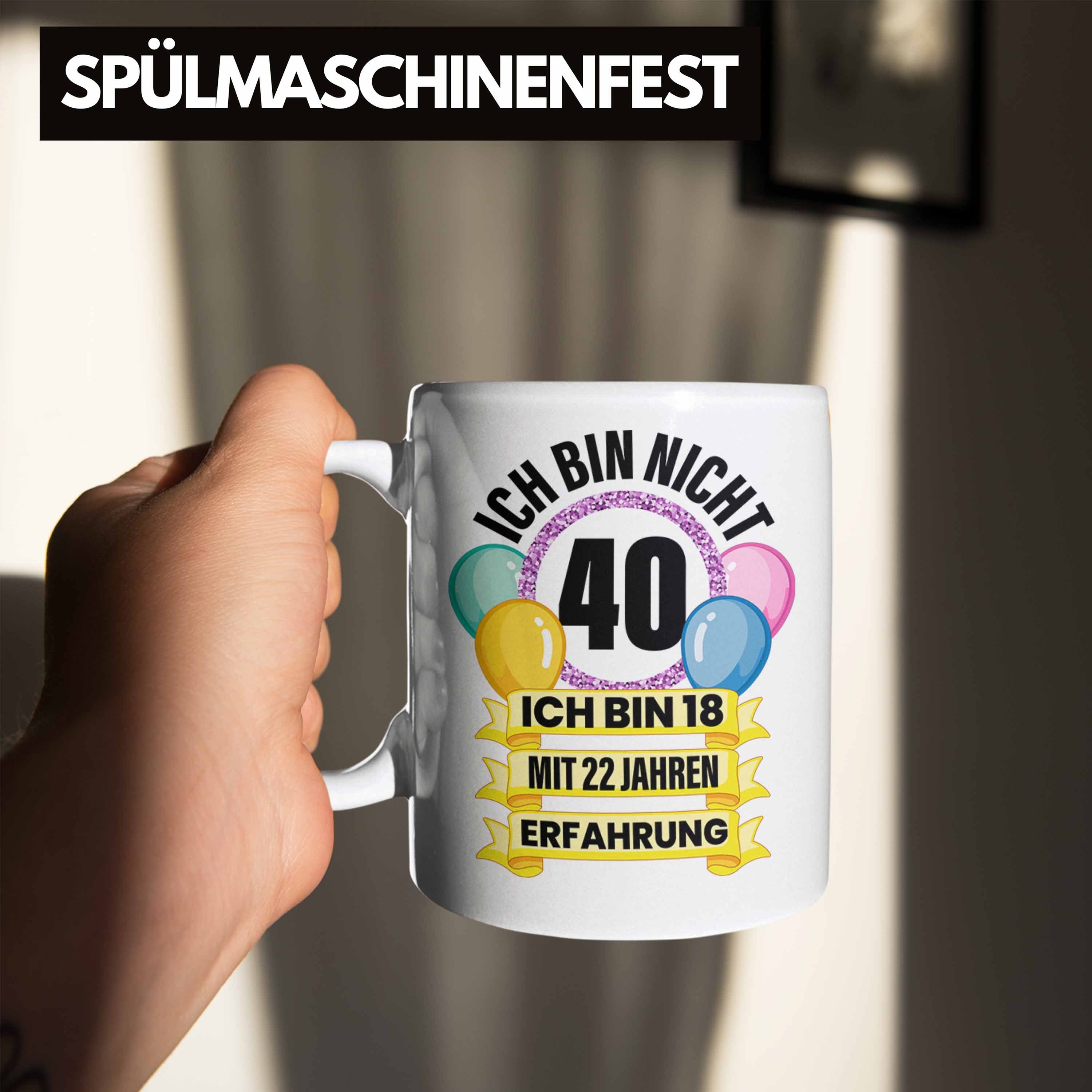 Mann Mutter 40 Geschenk Männer 40. 40 Alt Trendation Trendation Geburtstag Tasse Frauen Lustig 40er Weiss Tasse Geschenke - Frau Jahre Geschenkidee