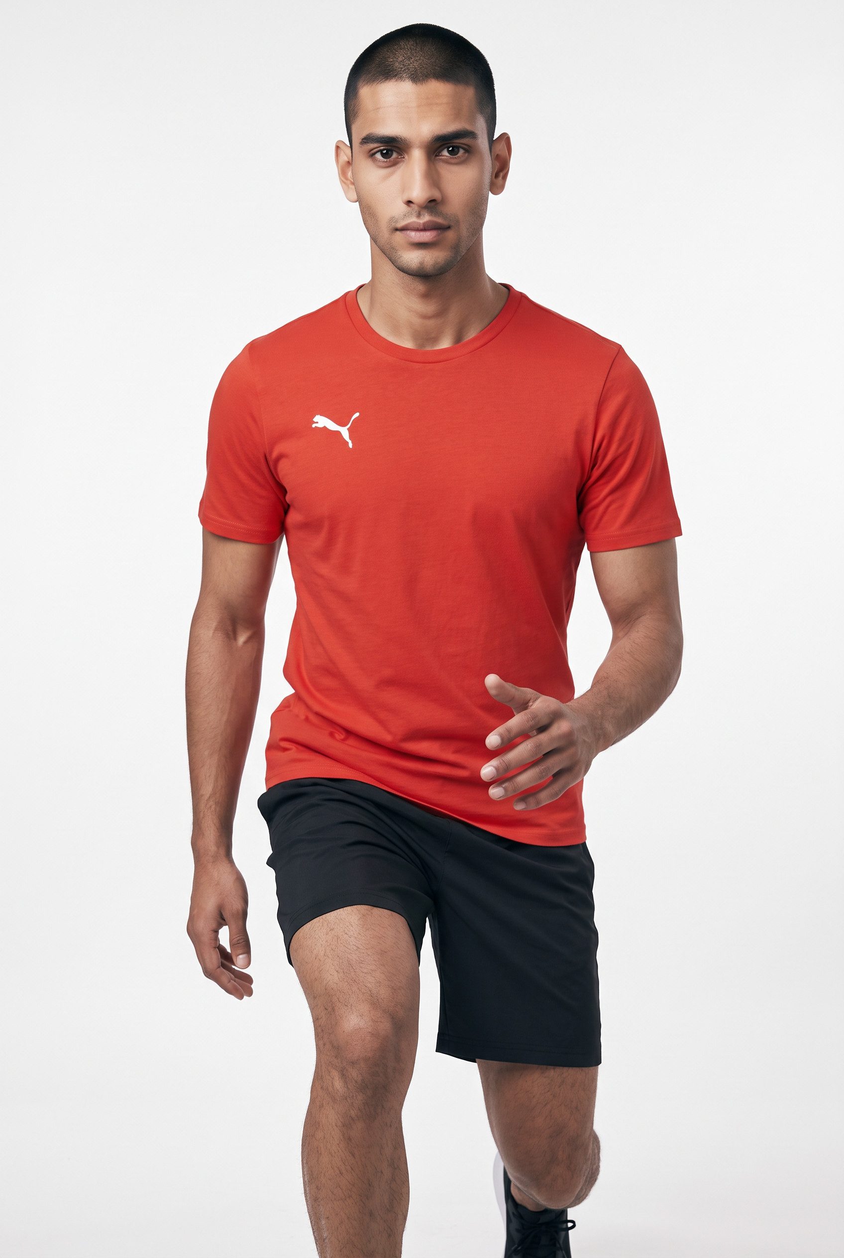 PUMA Trainingsshirt TEAMGOAL CASUALS TEE gerader Abschluss, Kurzarm, für Sportmode, Rundhalsausschnitt