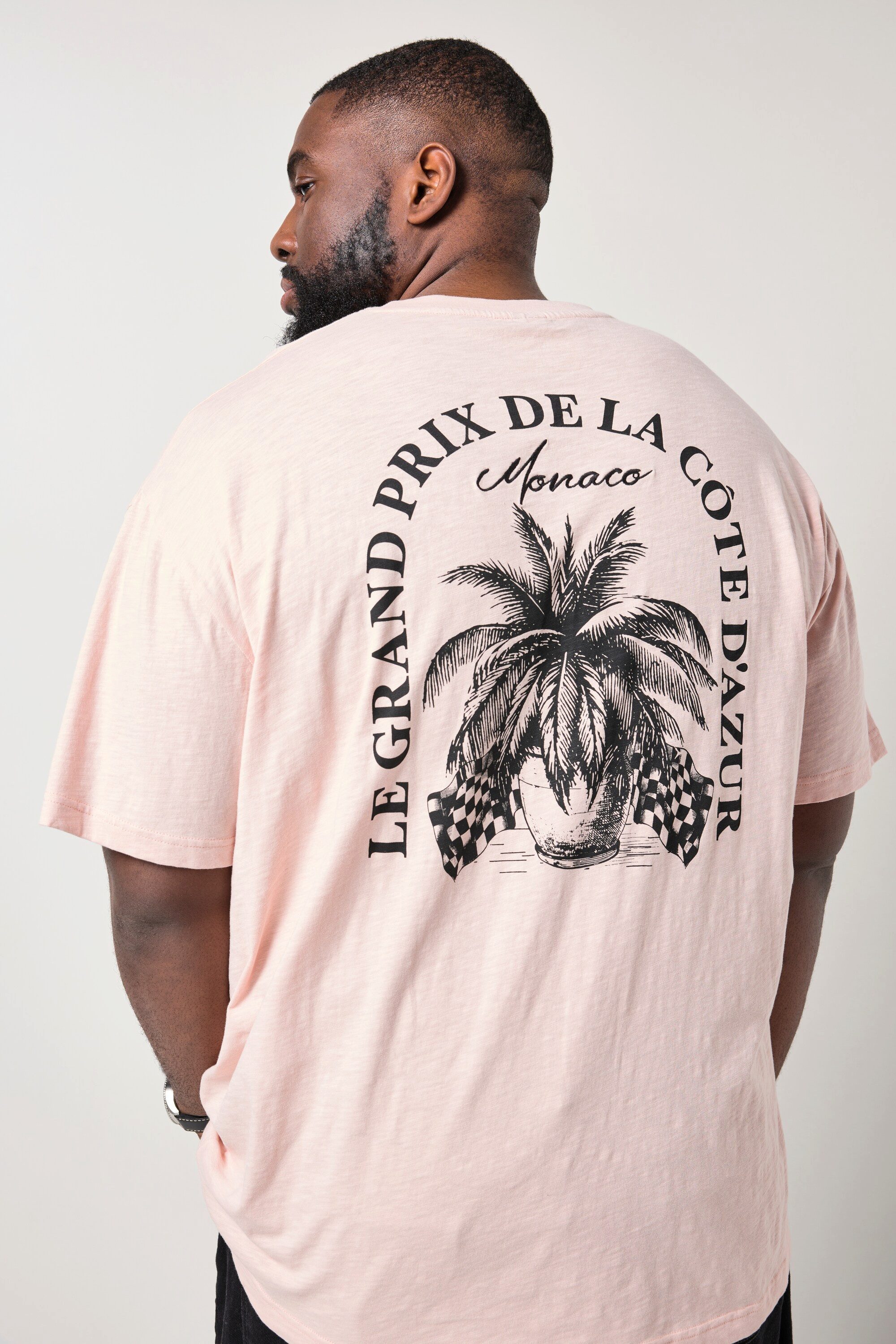 STHUGE T-Shirt T-Shirt Halbarm oversized Rückenprint bis 8 XL