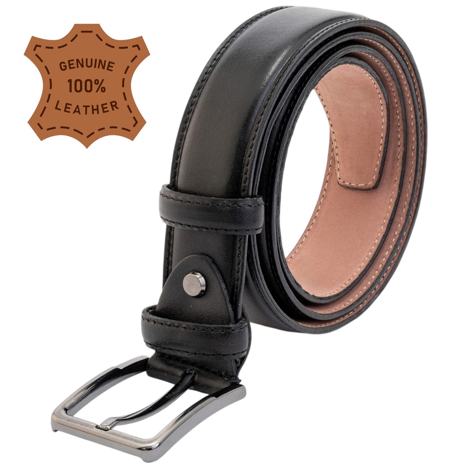 herémood Ledergürtel Ledergürtel Herren aus 100% echtem Leder – Schwarzer L günstig online kaufen