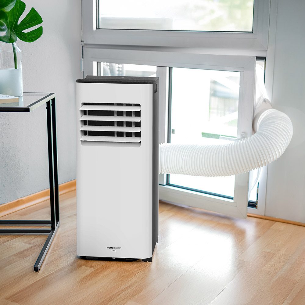 HOME DELUXE 3-in-1 Air Conditioner Portable Air Conditioner KIMO - 9000 BTU Cooling/Dehumidifying/Ventilating -, WiFi Control, Timer Function, Window Seal, Exhaust Hose