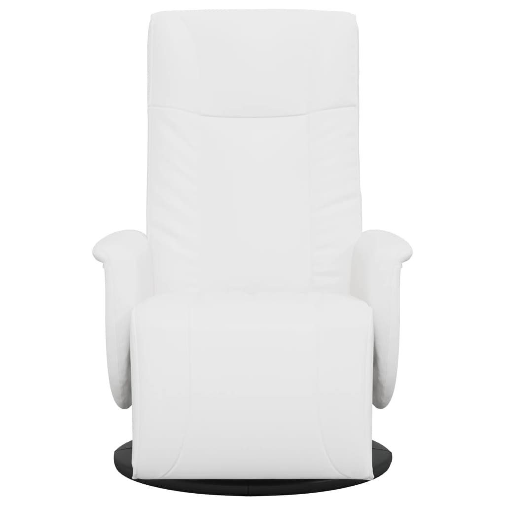 vidaXL Sessel Relaxsessel mit Fußteil Weiß günstig online kaufen