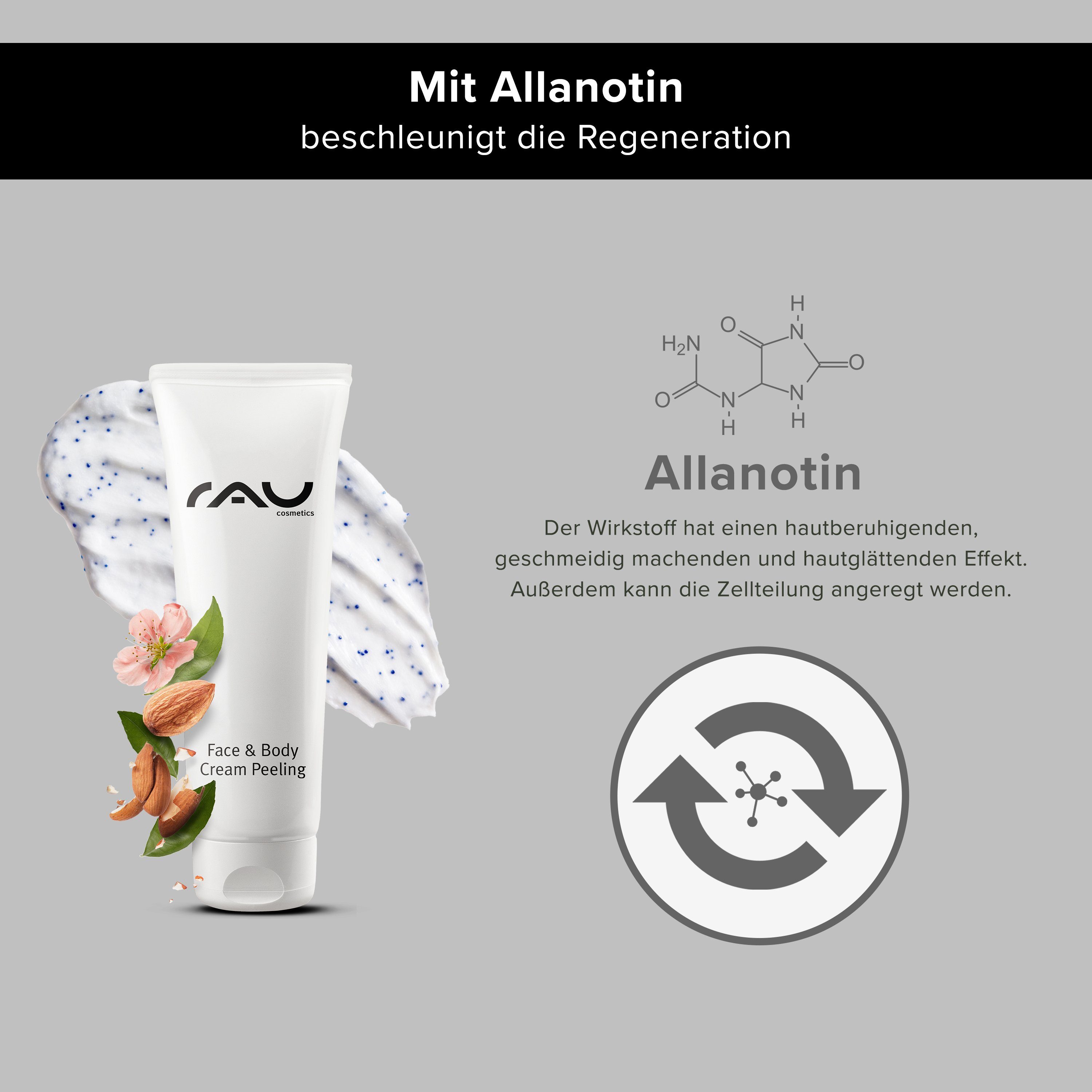 RAU Cosmetics Gesichtspeeling Face & Body Cream Peeling