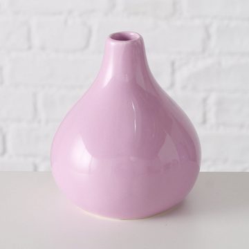 BOLTZE Dekovase 3er Set "Buntia" aus Keramik in lila/orange/rosa, Vase (3 St)