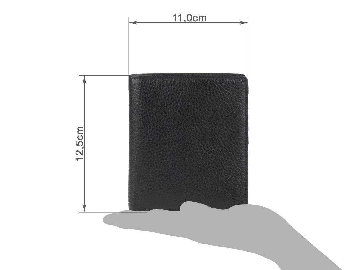 Esquire Geldbörse Texas, Herrenbörse, Portemonnaie, Geldbeutel, RFID, Leder, 16 Kartenfächer