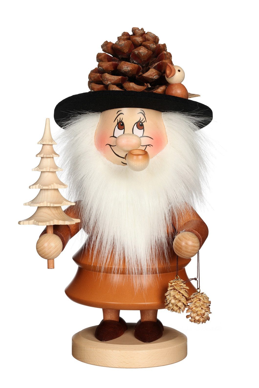 Christian Ulbricht Räuchermännchen Christian Ulbricht Räuchermann Wichtel Zapfenmännchen, (1 St), Handarbeit aus dem Erzgebirge