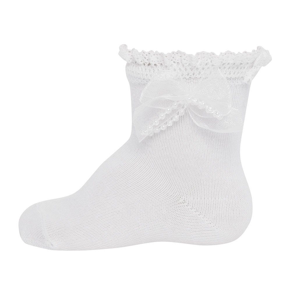 Ewers Socken Socken Taufsöckchen mit (2-Paar) Spitze